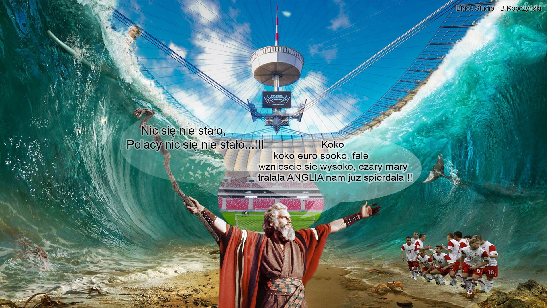 Stadion "Basen" Narodowy na wesoło