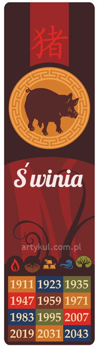 Świnia - horoskop chiński